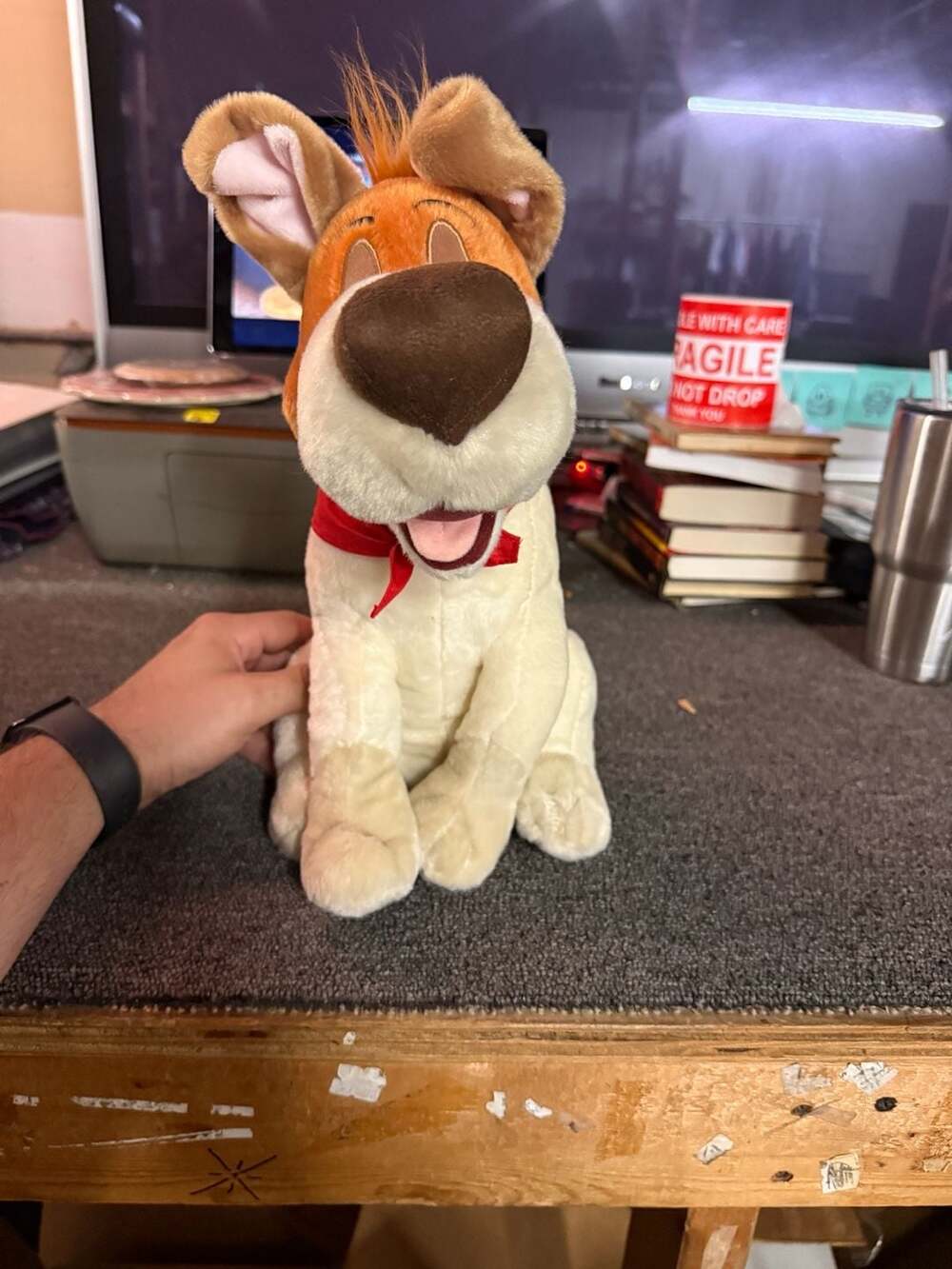 Disney Store Oliver and Company Dodger 13" Plush Stuffed Animal Toy